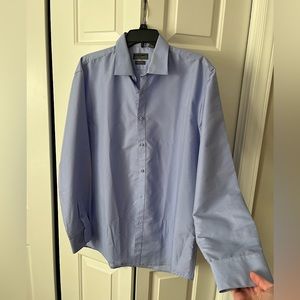 Black Label Men’s Dress Shirt, Size L, Slim Fit